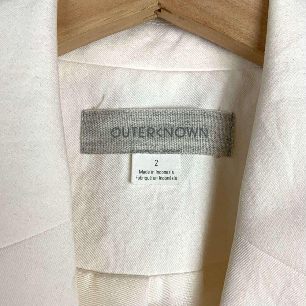 Outerknown Devin Single Button Blazer Ivory Salt … - image 3